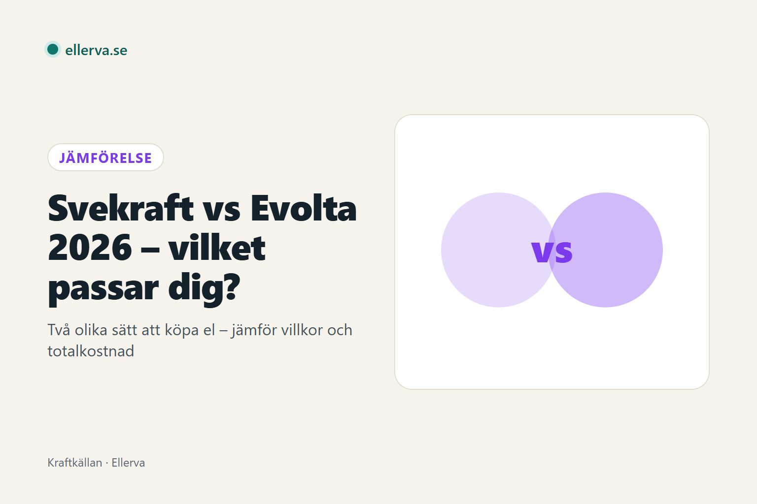Rubrikbild: Svekraft vs Evolta 2026 – vilket passar dig?