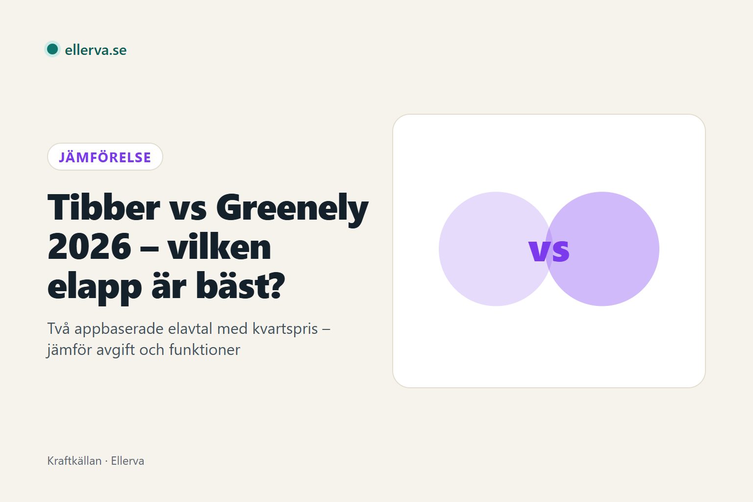 Rubrikbild: Tibber vs Greenely 2026 – vilken elapp är bäst?