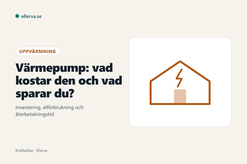 Rubrikbild: Värmepump: vad kostar den och vad sparar du?
